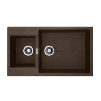 FABIANO Кухонная мойка Quadro 86x50x15 Espresso (8221.301.0023)
